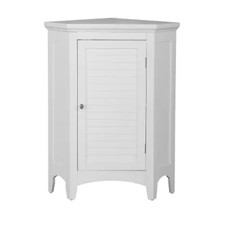 Teamson Home Teamson Home - Mobile In Piedi Da Bagno In Legno Bianco DAngolo Elg-586