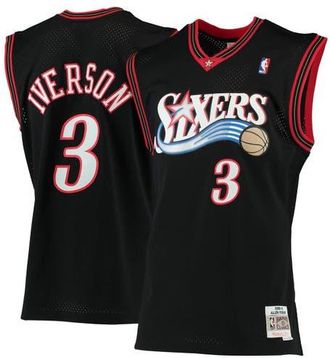 Mitchell & Ness Mens Mitchell & Ness Allen Iverson Black Philadelphia 76ers 2000/01 Hardwood Classics Swingman Jersey at Nordstrom, Size 5X-Large