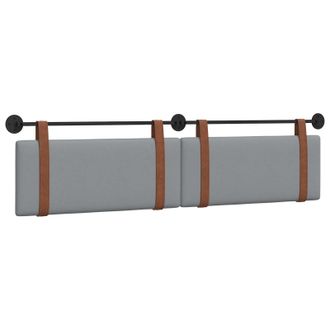 vidaXL Cabecero Colgante Gris Claro Pu Antiguo Vidaxl
