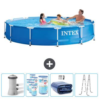 Intex Piscina Con Estructura Redonda - 366x76 Cm - 5-piezas Scb95