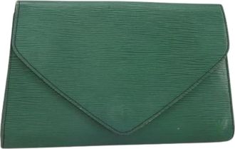 Louis Vuitton Pre-owned Clutches, female, Green, Size: ONE SIZE Pre-owned Vintage Epi Clutch Bag