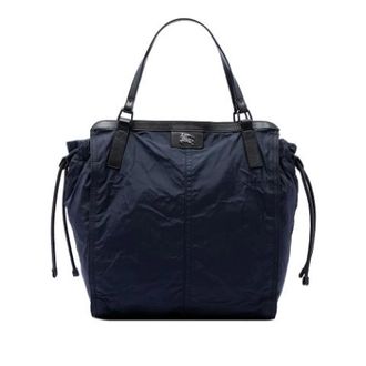 Burberry Pre-owned Tote Bags, female, Blue, Size: ONE SIZE Pre-owned Buckleigh Tote Bag