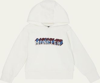 Moncler Boys Hoodie Logo Sweater, Size 4-14