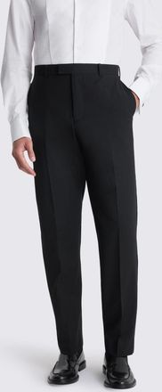 Moss Regular Fit Performance Black Dress Trousers
