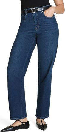 Spanx SPANXshape Authentic 360 High Waist 90s Straight Leg Jeans in Percy Wash at Nordstrom, Size X-Small
