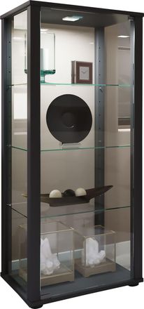 ebuy24 Ebuy24 - Vitrina De Vidrio Vcm De Pie Vitrina De Vidrio Con Vidrio De Seguridad Esg Dimensiones Aprox. Al. 115 X An. 50 X P. 38 Cm Soporte Vitrina Vid