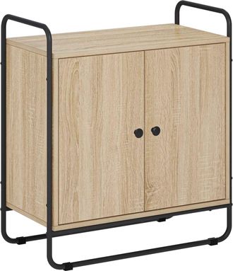 vidaXL Aparador Roble Sonoma 68 X 35 X 75 Cm Madera De Ingenier&iacute;a Vidaxl