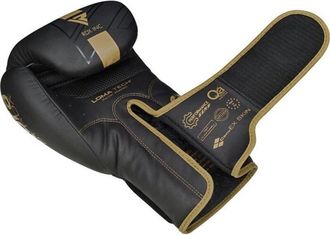 RDX Sports Guantes De Boxeo Rdx F6 Negros/dorados De 10 Oz