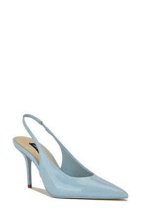 Nine West Palomma Slingback Pointed Toe Pump in Light Blue at Nordstrom, Size 7.5