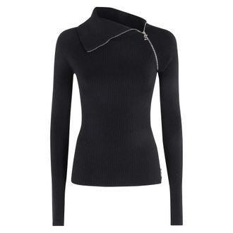 Sportmax Turtlenecks, female, Black, L, Pinna Jumper