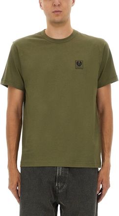 Belstaff T-Shirt With Logo Patch-Uomo
