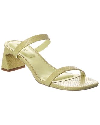 SIMKHAI Clara Debossed Leather Sandal