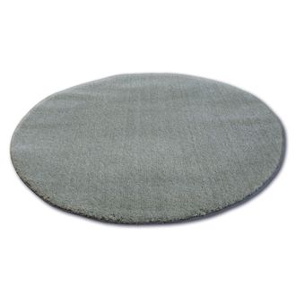 RugsX RugsX Micro Shaggy Rug in Green | Size: 100 cm diameter