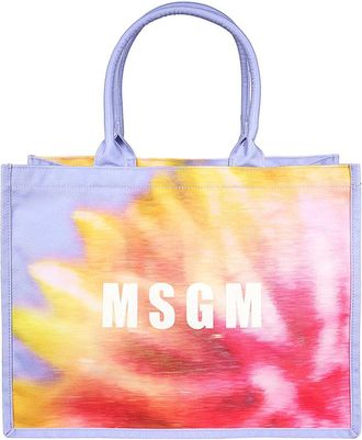 Msgm Logo Detail Tote Bag