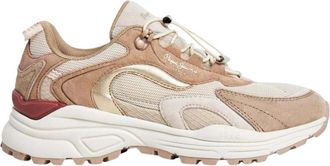 Pepe Jeans London Darren Sneakers - Dames - Sneakers - Beige - 36 EU - Su&egrave;de - Schoenen