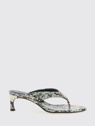 Rotate Python Print Leather Sandal Birger Christensen