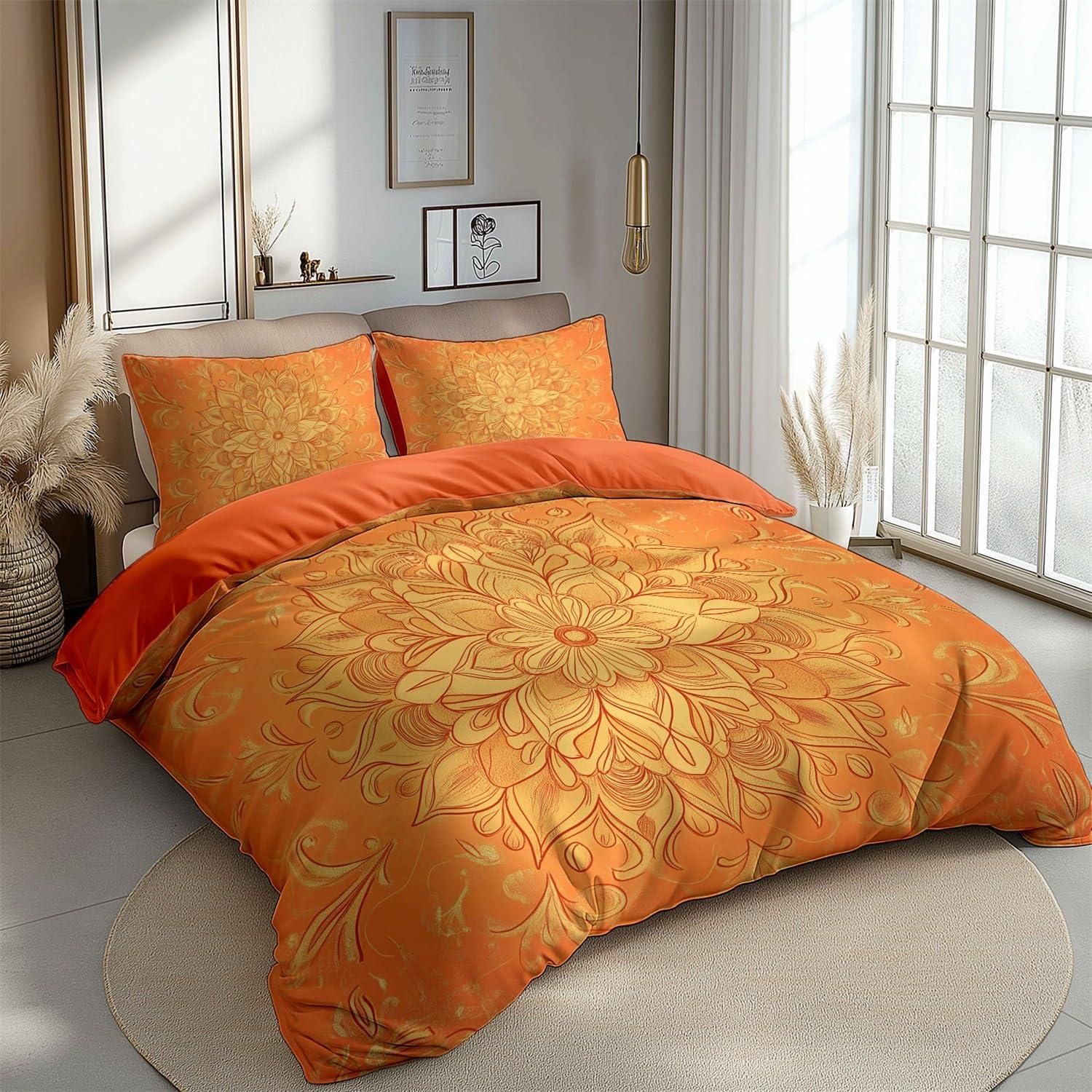Eleganten Komfort Ultraweiche Fleece-Decke King Size – Orange, Warm & Waschbar