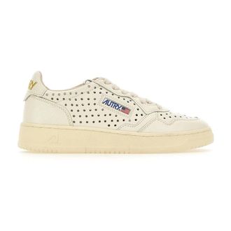 Autry Medalist Low - Dames - Sneakers - Wit - 38 EU - Katoen - Schoenen