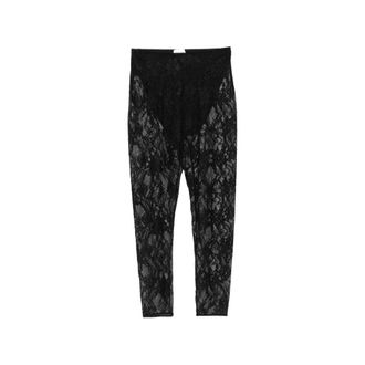 Andamane Loli Lace-panelled Cropped Trousers