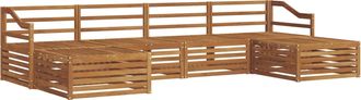 vidaXL Conjunto De Sof&aacute;s De Exterior 6 Uds. Natural Vidaxl