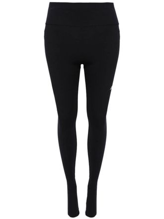 Balenciaga reflective-logo leggings - women - Polyamide/Spandex/Elastane - M - Black