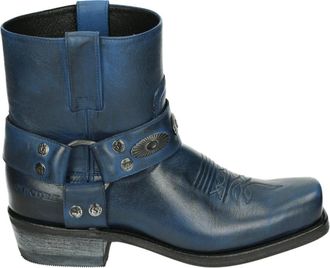 Sendra Schoenen, Dames, Blauw, 39 EU, Leer, 19290 Western Boot
