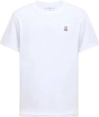 Psycho Bunny Classic Crew Neck Tee in White Men