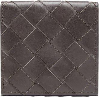 Bottega Veneta Brown Intrecciato Coin Purse/Coin Case (Pre-Owned)