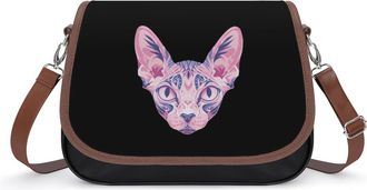 Generic Tattoo Sphynx Cat Fashion Womens Crossbody Bags Novelty Handbag Shoulder Bag Purse