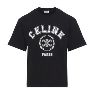 Celine Celine, Tops, Heren, Zwart, XL, Katoen, Relaxed T-shirt