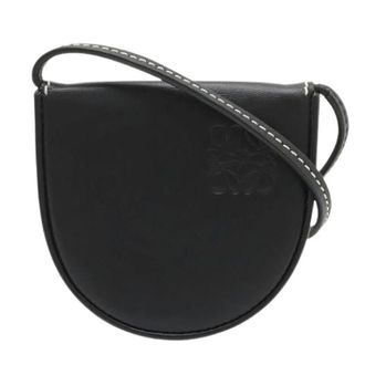 Loewe Pre-owned Anagram Calf Leather Mini Shoulder Bag - Dames - Pre-owned - Zwart - Maat: ONE Size Leer