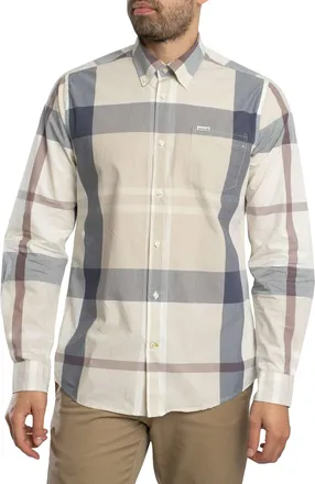Barbour Harris Getailleerd Tartan Overhemd, Grijs