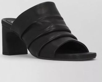Ash high heel mules ruched front drape