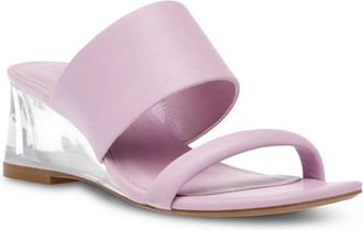 Anne Klein Womens Gaia Strappy Slide Sandals In Lilac