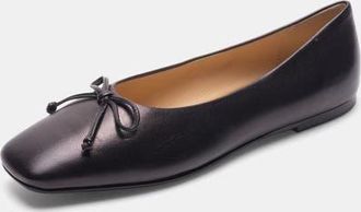 Bells & Becks Felicia Square Toe Ballerina Flat in Black at Nordstrom, Size 38.5