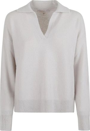 Antonelli Maglione in lana con colletto polo - Grigio