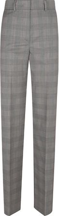 Sportmax Weekend Max Mara Batun Checked Straight Leg Pants