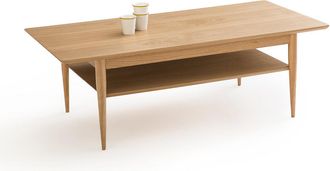 La Redoute Interieurs Salontafel met dubbel tafelblad in essenhout, Lussan