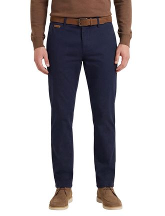 Gardeur pantalon flatfront effen donkerblauw