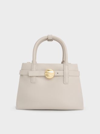 Charles & Keith Mini Behn Belted Tote Bag