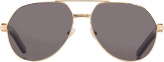 Cartier C de Cartier Polarized Grey Pilot Mens Sunglasses CT0272S 001 60