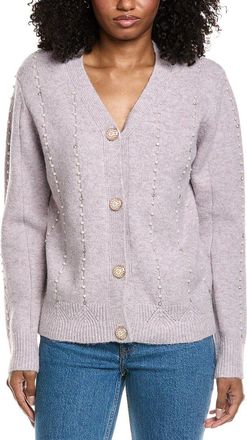 Fate Fate Pearl Trimmed Cardigan