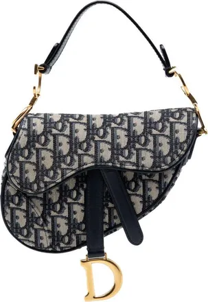 Dior Pre-owned Dior Mini Oblique Canvas Saddle Bag Ladies 43KYOGWGJN8QAJ92