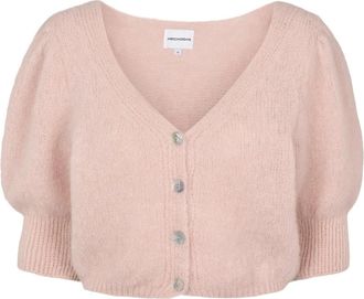 Americandreams Manda Alpaca Cardigan - Dames - Vesten - Roze - XL - Wol - Truien & Vesten