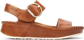 Pikolinos Marina Sandal - Dames - Sleehakken - Bruin - 41 EU - Leer - Schoenen
