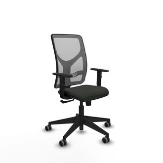 Piqueras y Crespo Silla De Oficina Piqueras Y Crespo Motilla Negro Soporte Lumbar