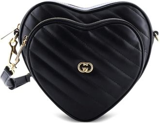 Gucci Interlocking G Heart Diagonal Quilted Leather Mini shoulder bag - Zwart