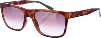 Calvin Klein Vierkante Acetaat Zonnebril - Heren - Zonnebrillen - Bruin - ONE Size - Accessoires
