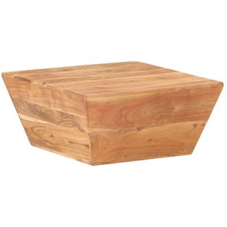 vidaXL Mesa De Centro Forma De V Madera Maciza De Acacia 66x66x30 Cm Vidaxl