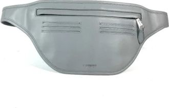 Burberry Pre-owned Leather crossbody-bags - Dames - Vintage Heuptassen - Grijs - ONE Size - Leer - Vintage